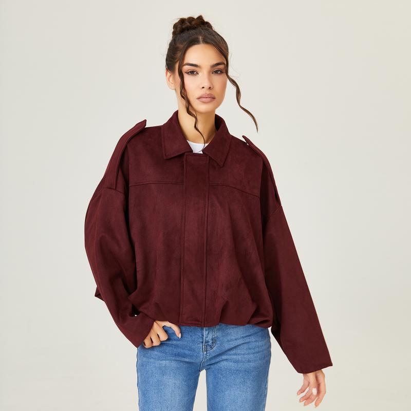 blouson aviateur en daim