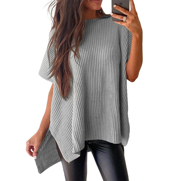 Oversized Cozy Ribbed Knit Top
