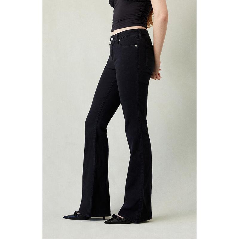 Jade Low Rise Bootcut Jeans Black