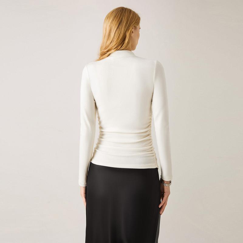ProWarm Ruched Mockneck Top