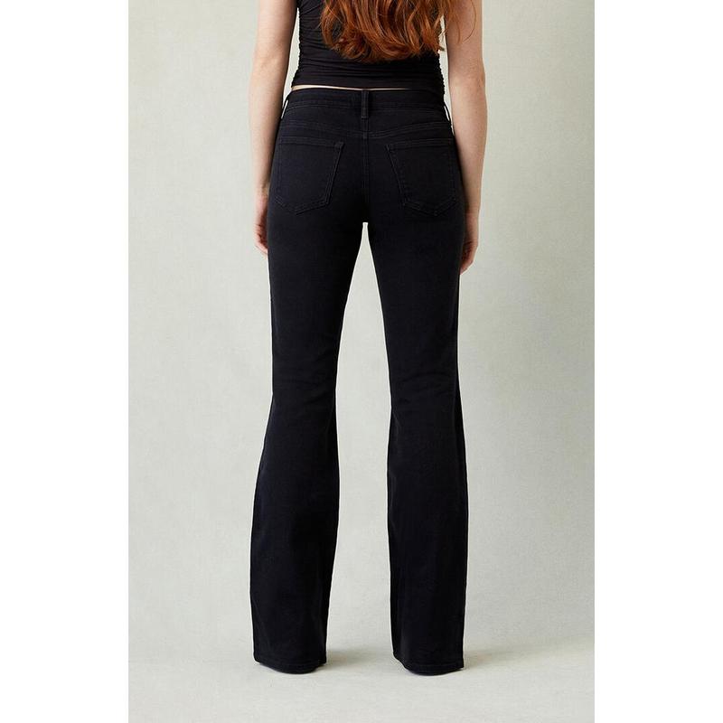 Jade Low Rise Bootcut Jeans Black