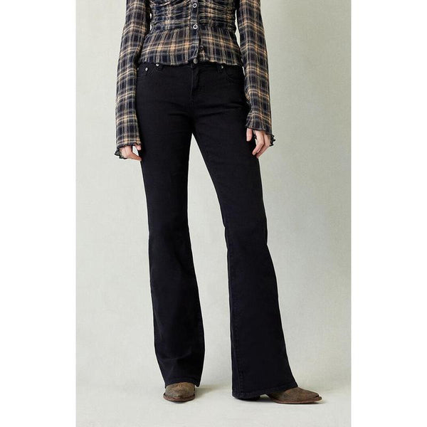 Jade Low Rise Bootcut Jeans Black