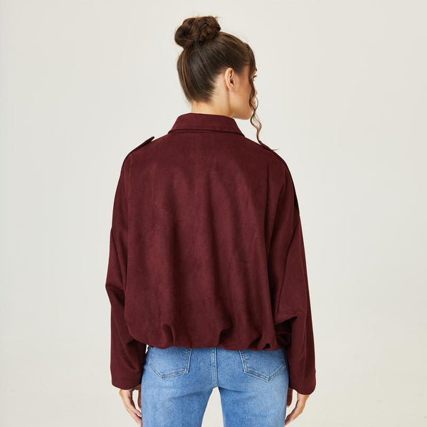 blouson aviateur en daim