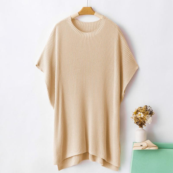 Oversized Cozy Ribbed Knit Top