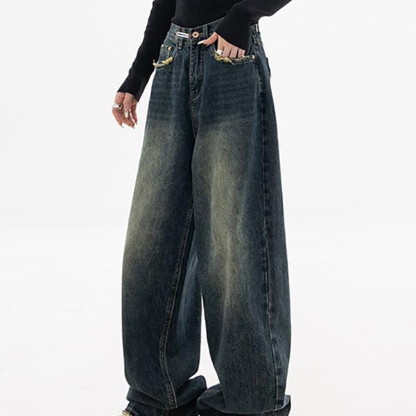 Wide Leg Denim Jeans