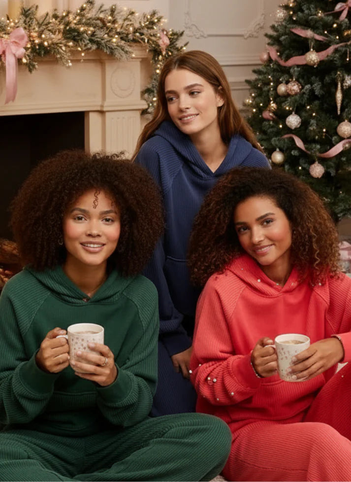 Ensemble de détente en maille gaufrée