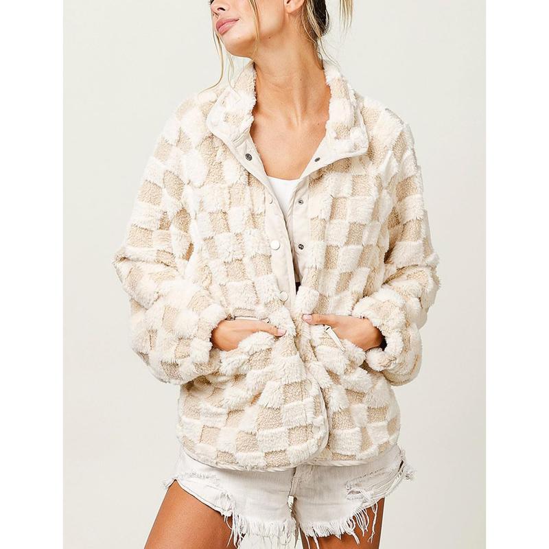 Checkered Fleece Jacket