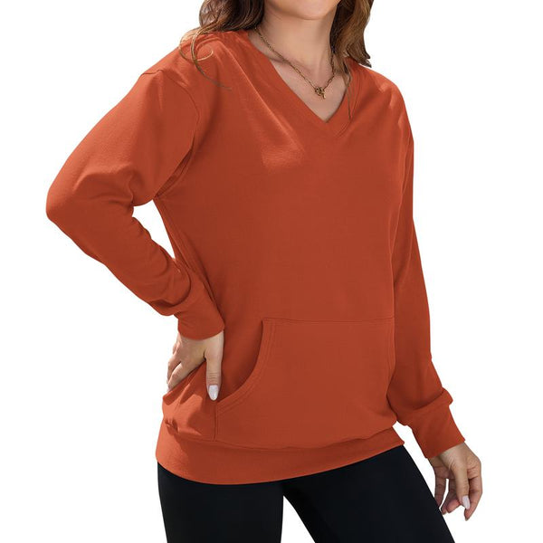 Relaxed V-Neck Sweatshirt