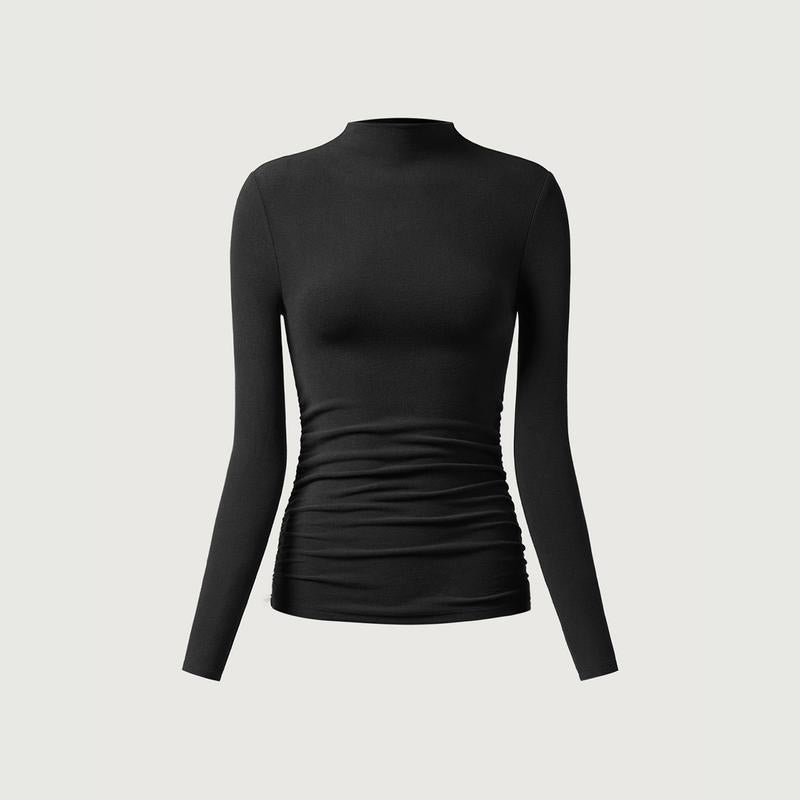 ProWarm Ruched Mockneck Top