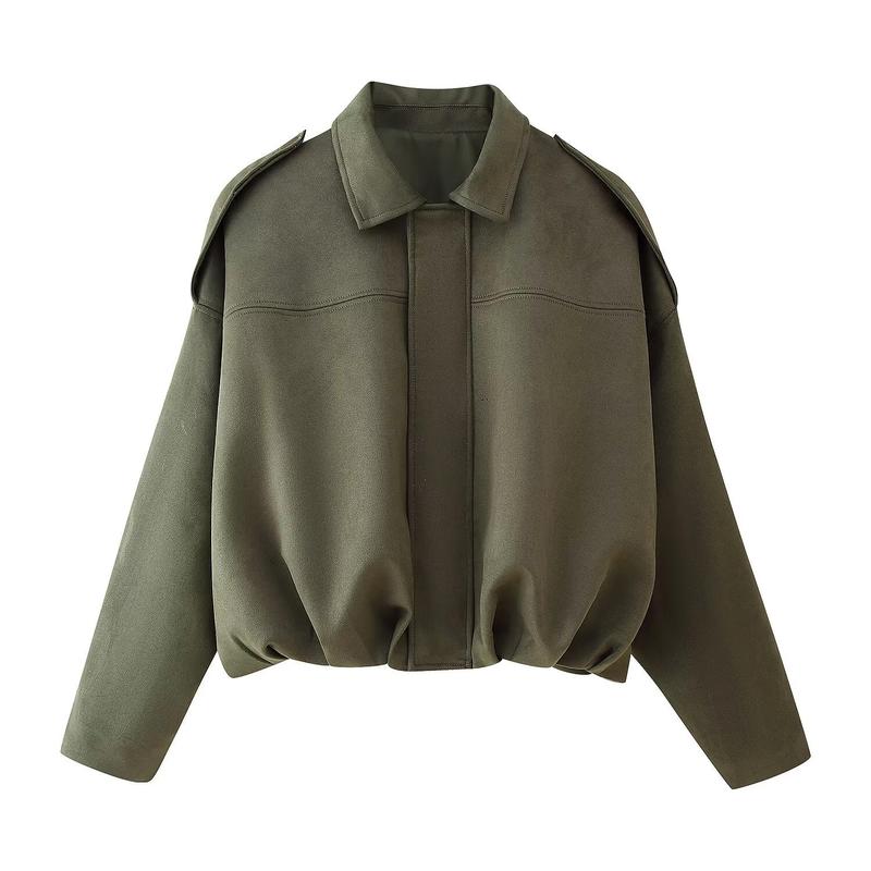 blouson aviateur en daim