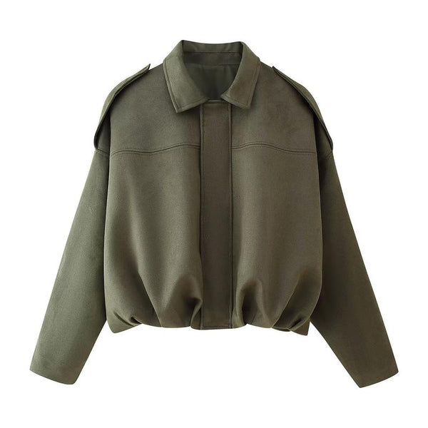 blouson aviateur en daim